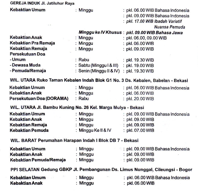 Jadwal
